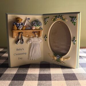 Roman Baby's Christening Day Photo Frame